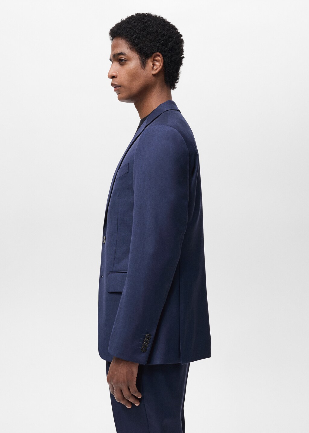 Turin 100% wool suit jacket - Dark Navy