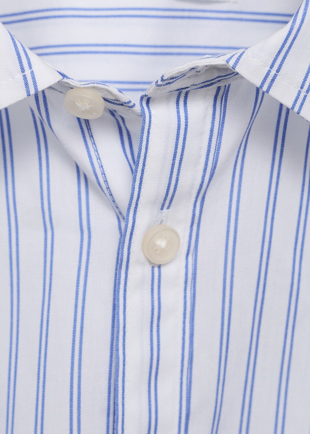 Striped cotton shirt - White