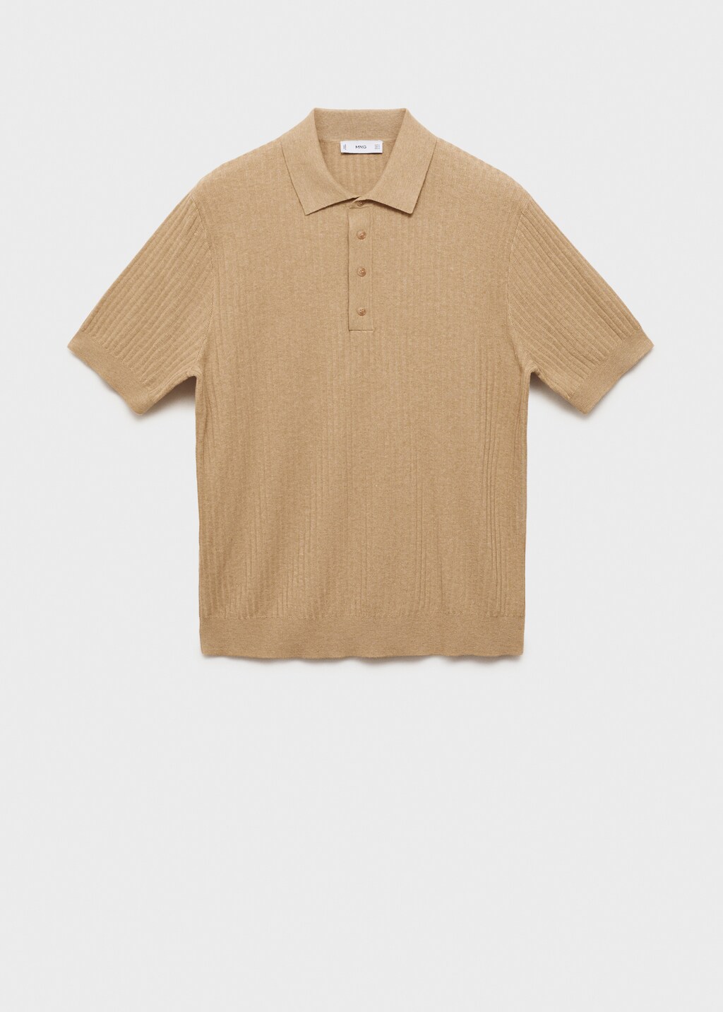 Rib-knit cotton-blend polo shirt - Green