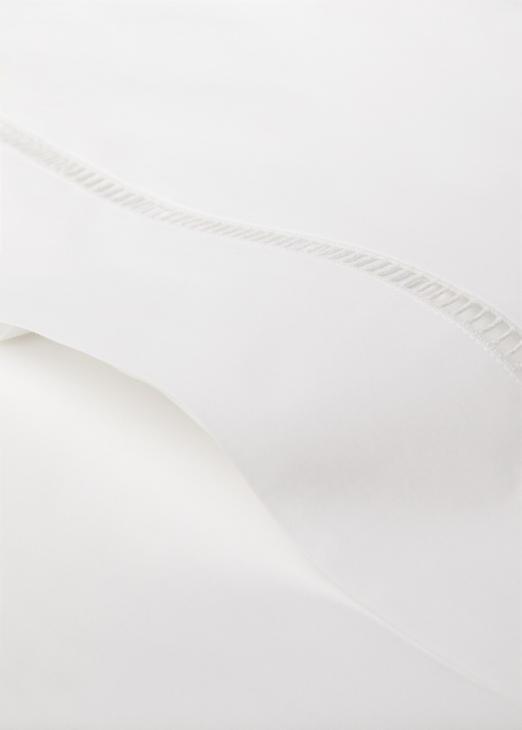 Top sheet hemstitch detail bed 180cm - White