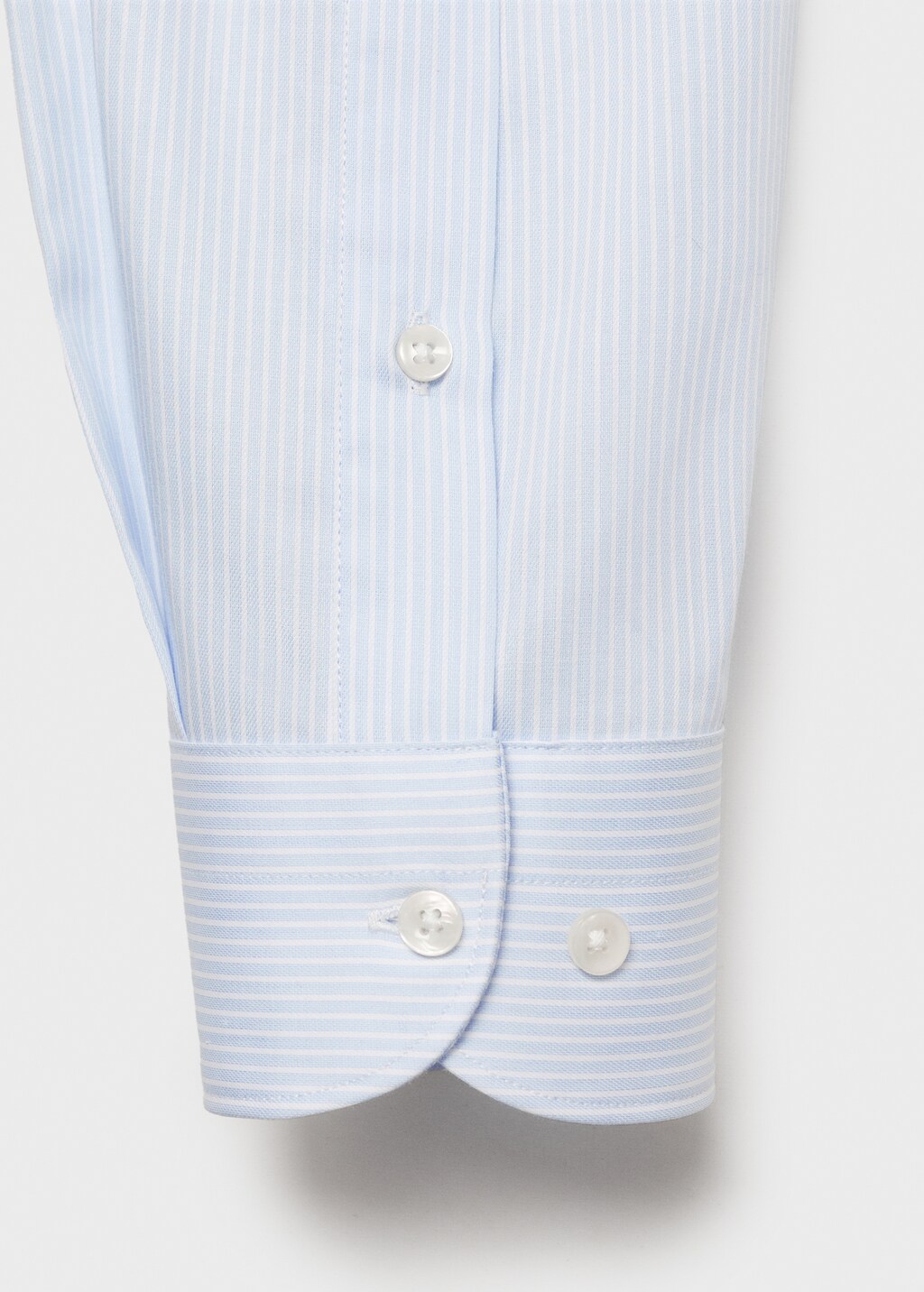 Slim fit thousand striped suit shirt - Sky Blue