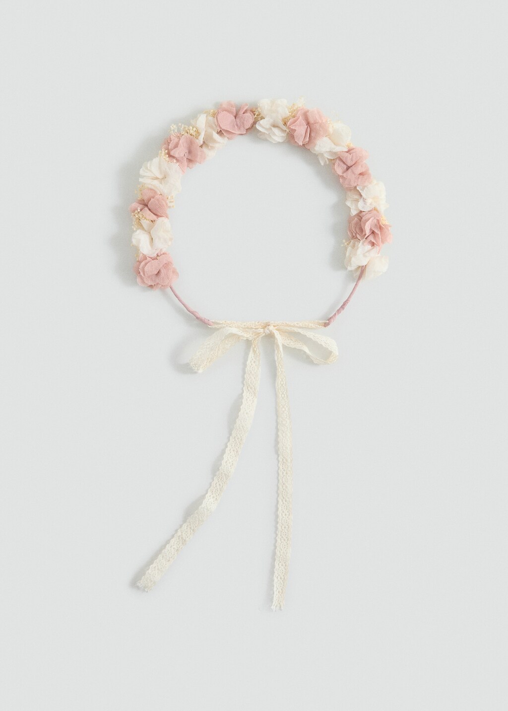 Tie closure flower hairband - Aqua Green
