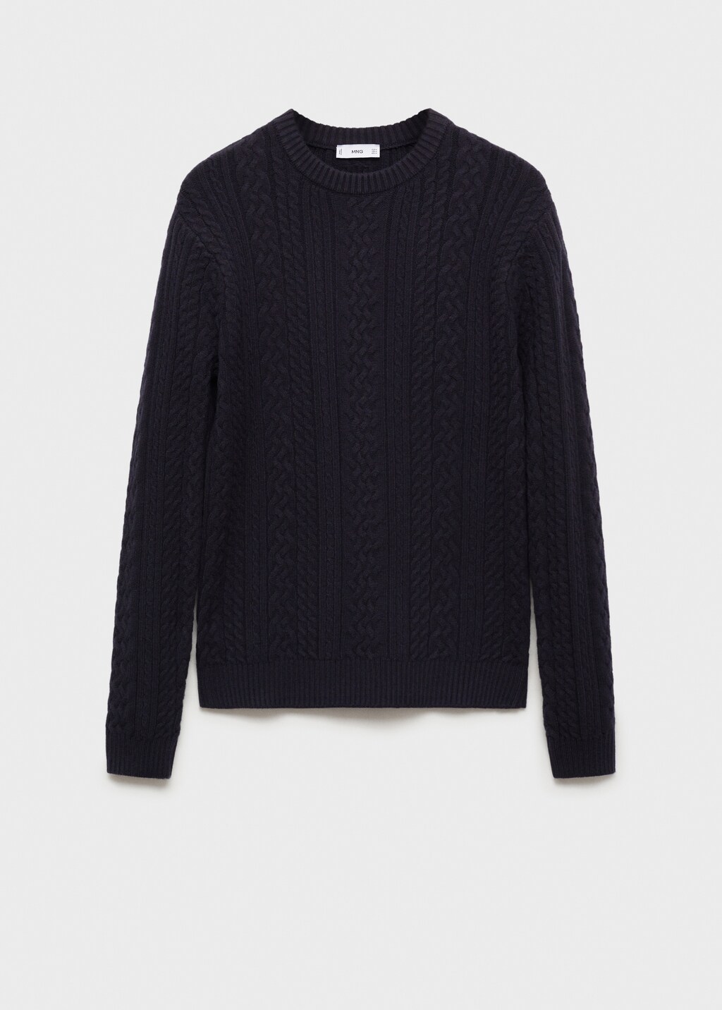 Braided knitted sweater - Dark Navy