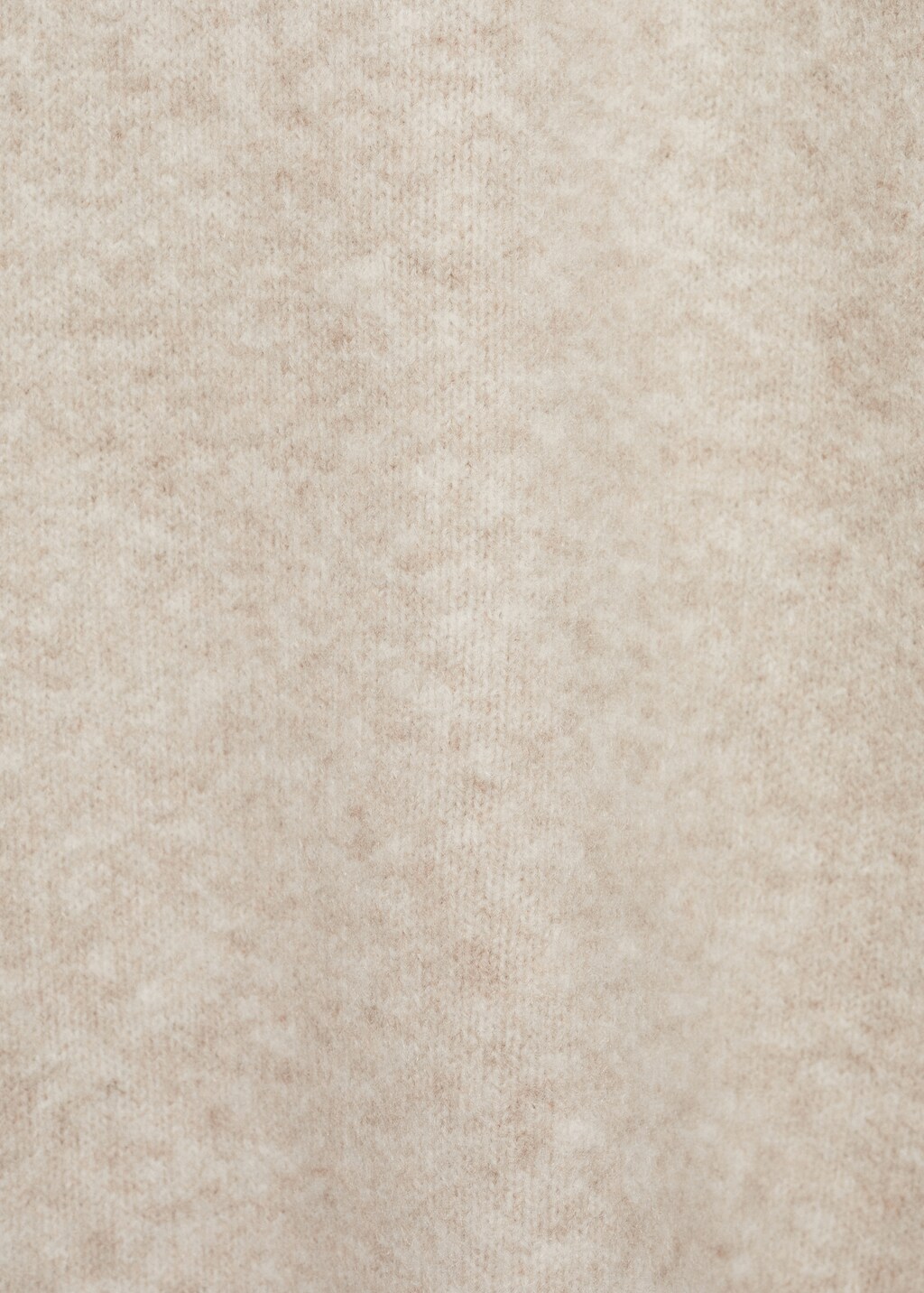 V-neck plain knitted sweater - Grey