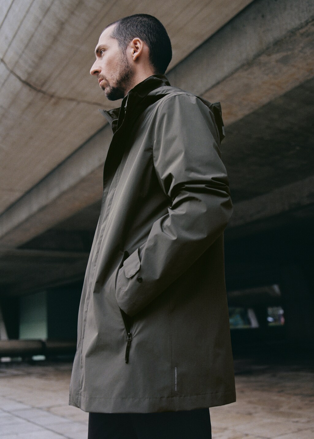 COOLMAX® technology waterproof parka - Tobacco Brown