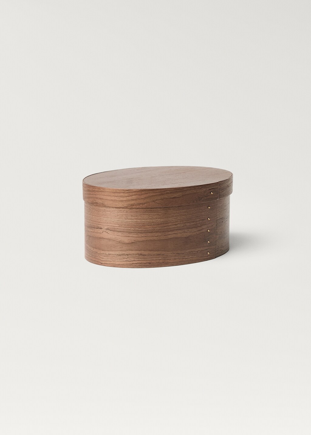 Medium oval wooden box - Sand