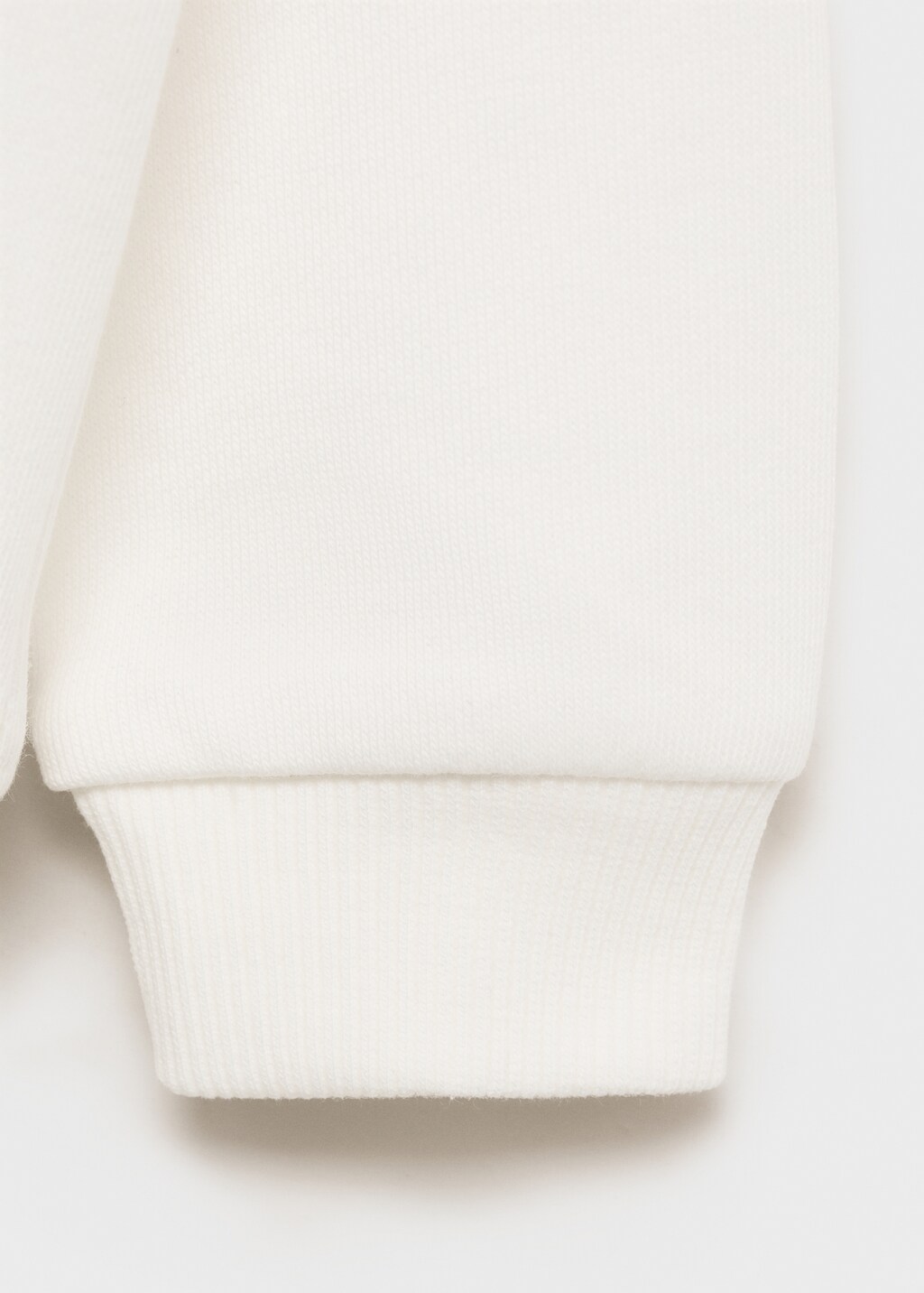 Ruffle detail sweatshirt - Off White