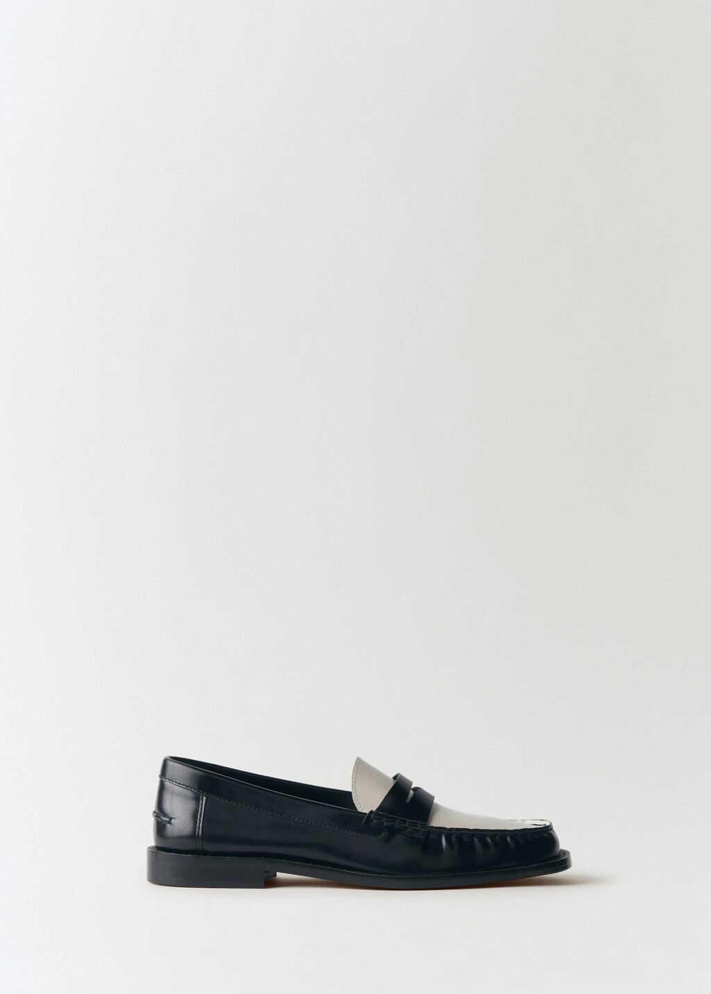 Leather loafers - Ecru