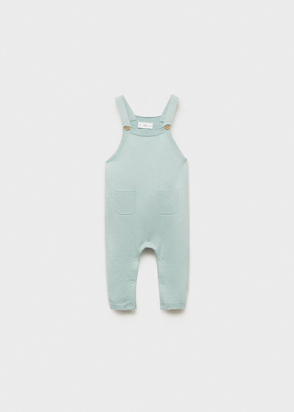 Knitted dungarees - Aqua Green