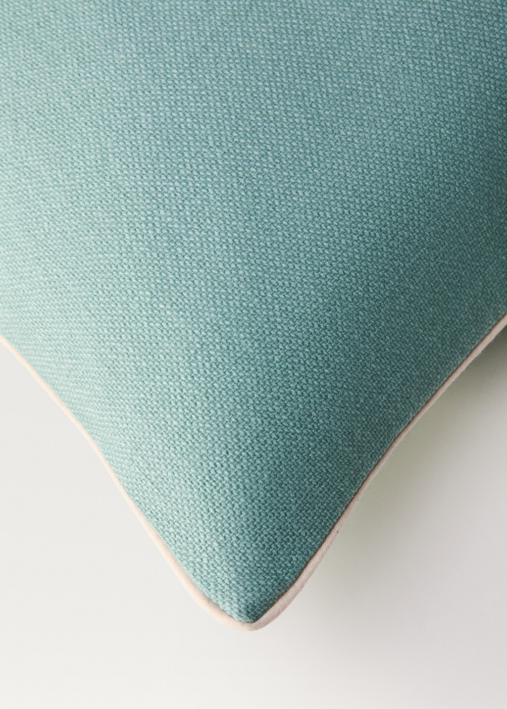 Cushion cover border overlock 45x45 cm - Lilac