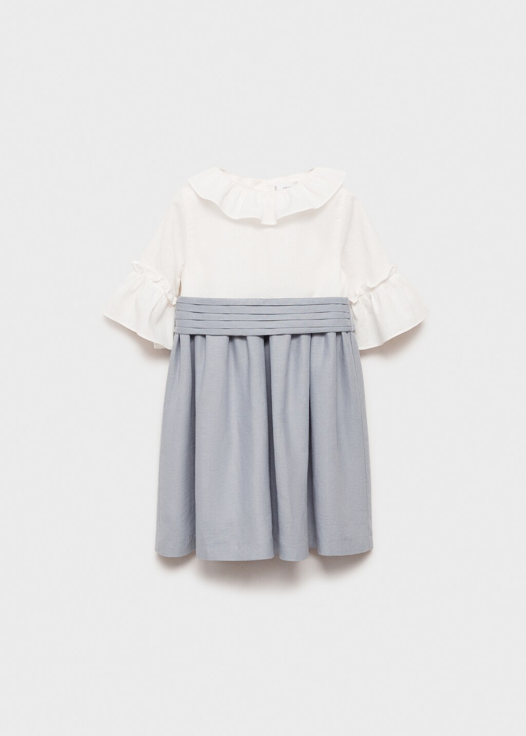 Contrast skirt dress - White
