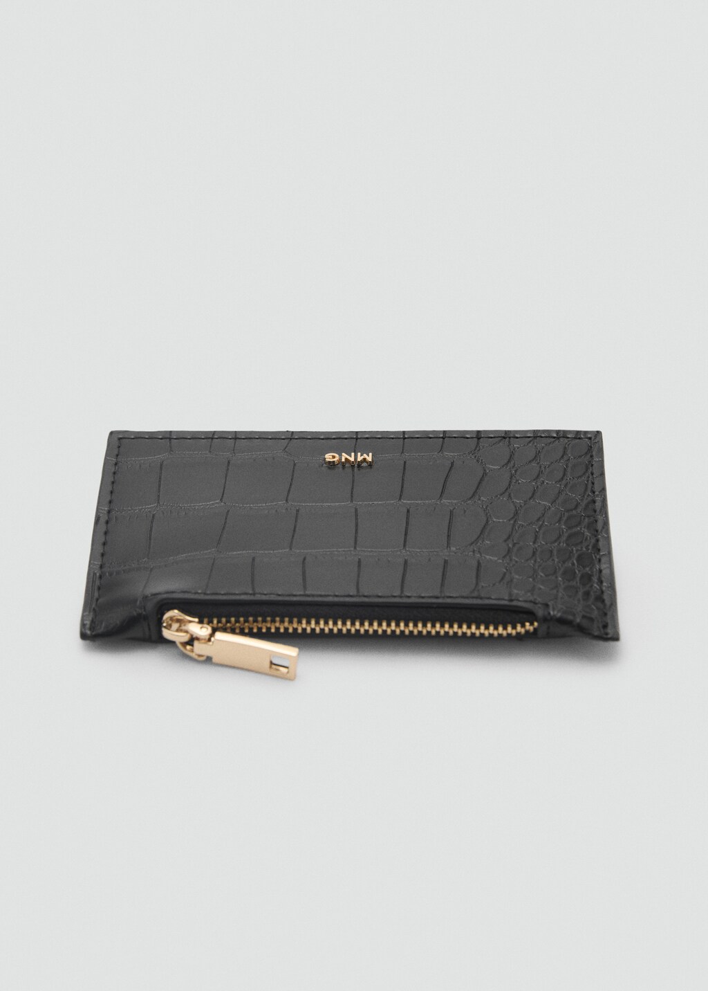 Coco leather effect card holder - Black