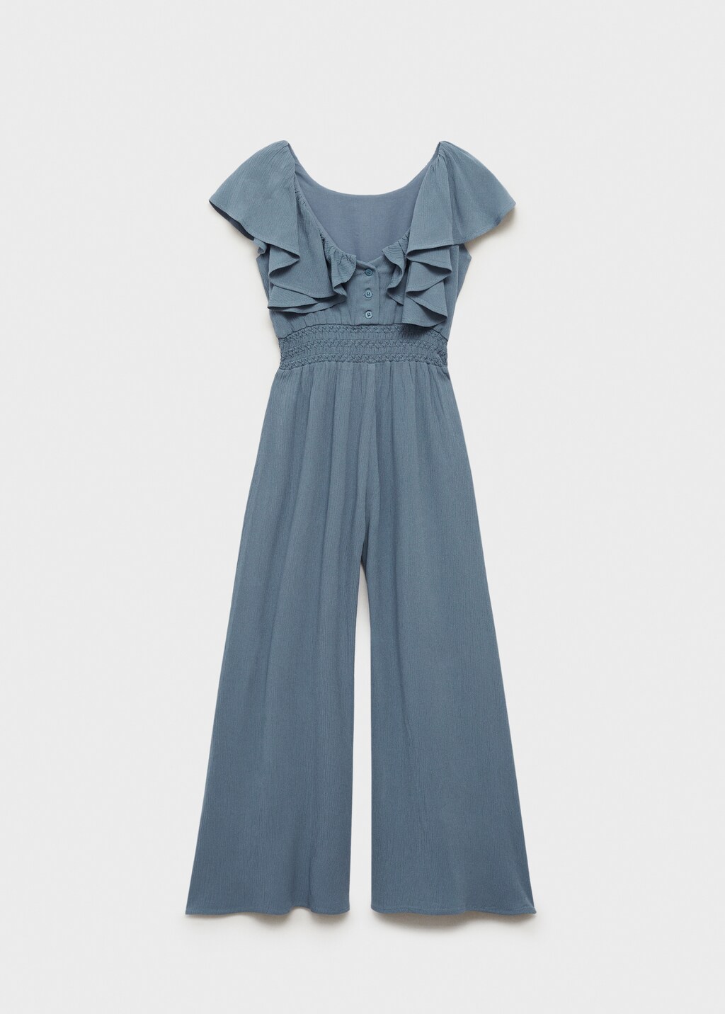 Jumpsuit with gathered waist - Blue