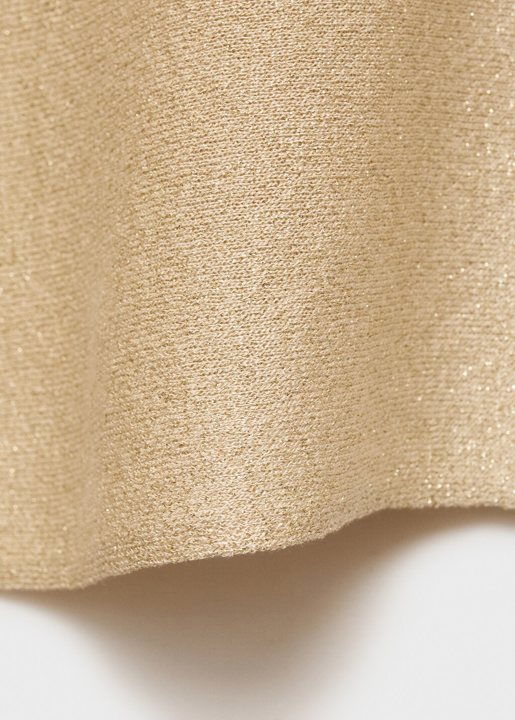 Lurex knitted cape - Gold