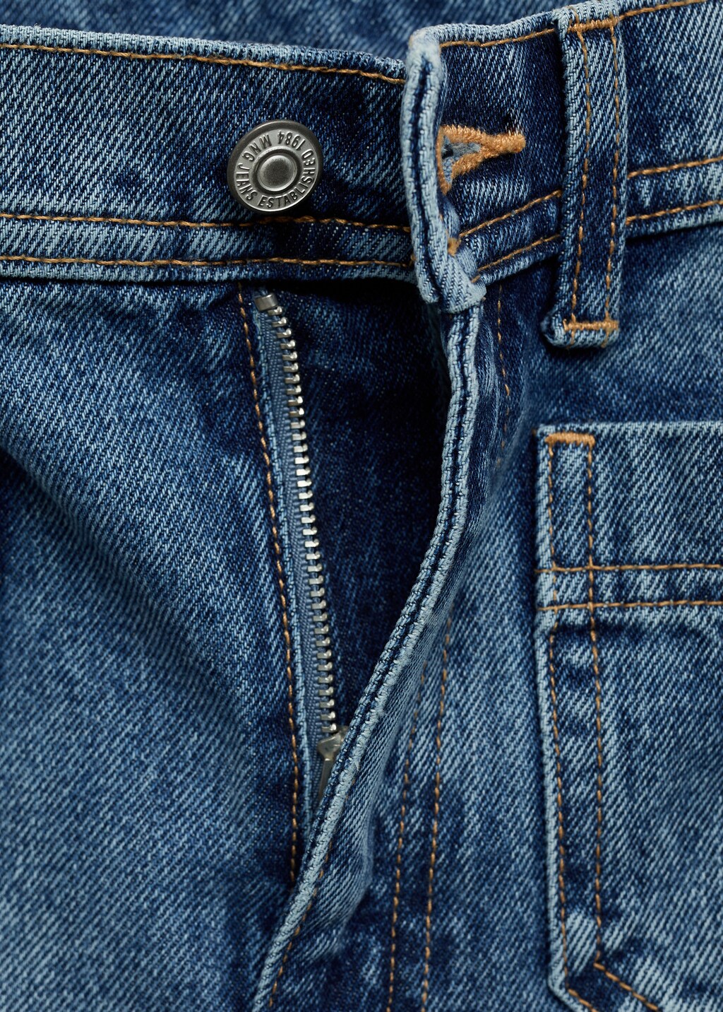 Wideleg jeans with pockets - Dark Blue