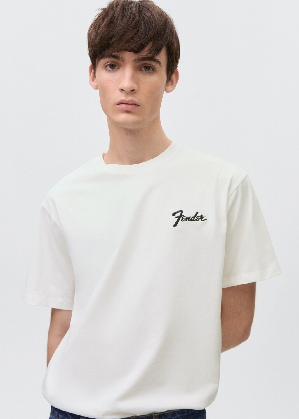 Message cotton T-shirt - Off White