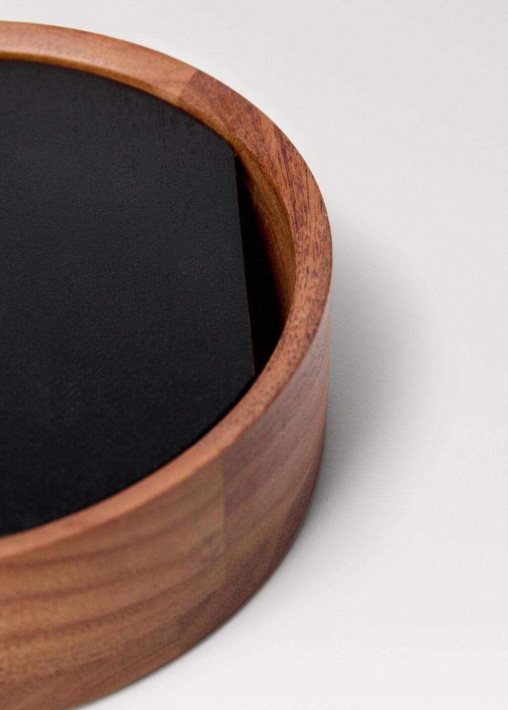 Medium bicolor wooden box - Brown