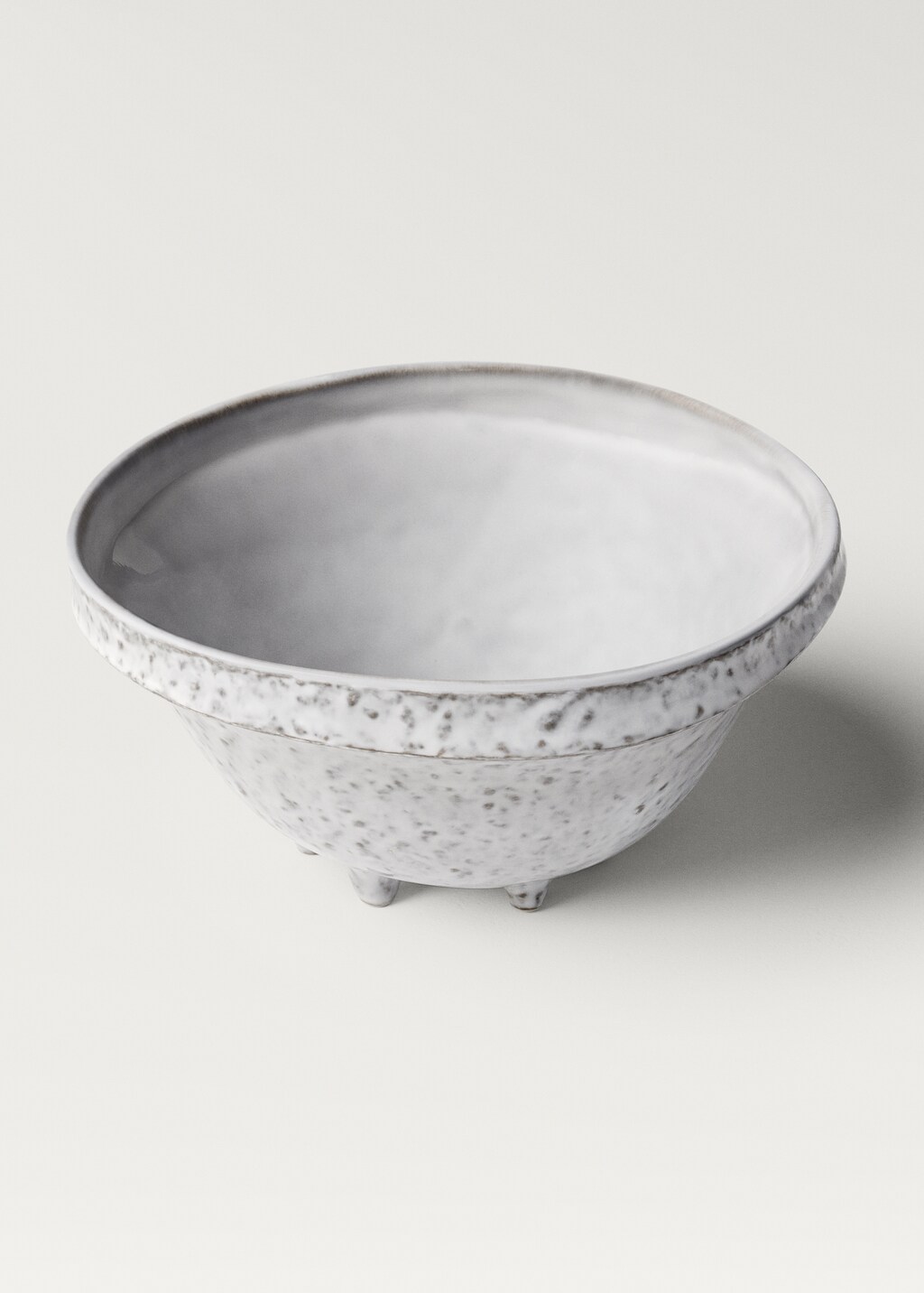 Regular stoneware salad bowl - White