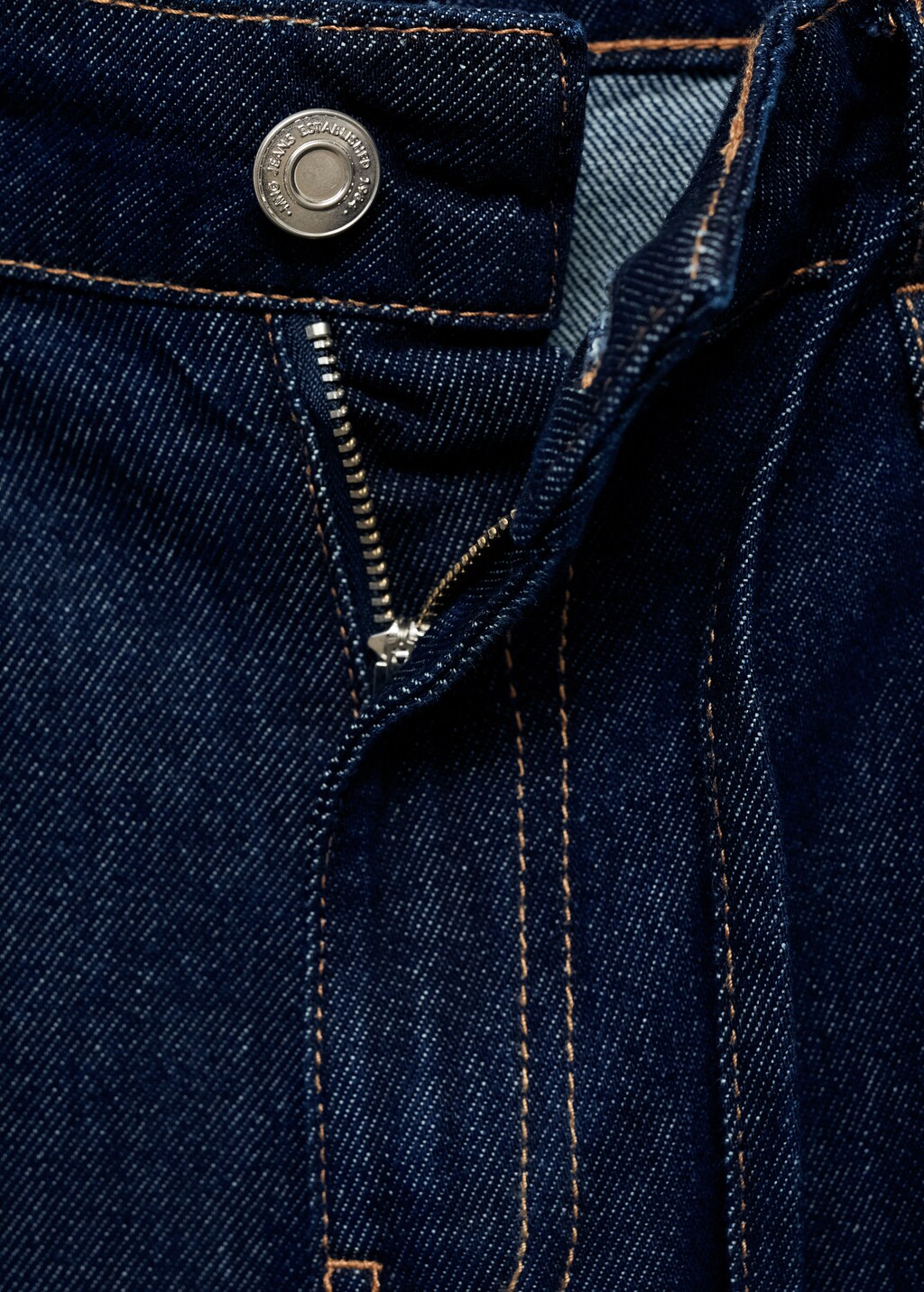 Low-rise wideleg jeans with belt - Open Blue