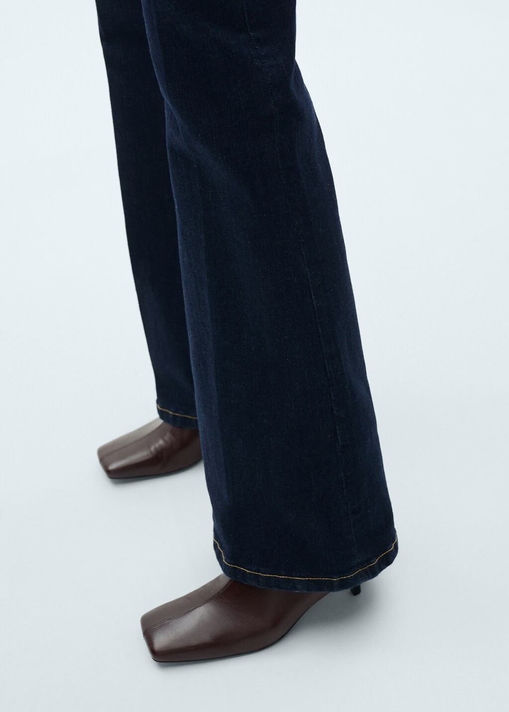 Violeta flare jeans mid rise rinse washed - Open Blue