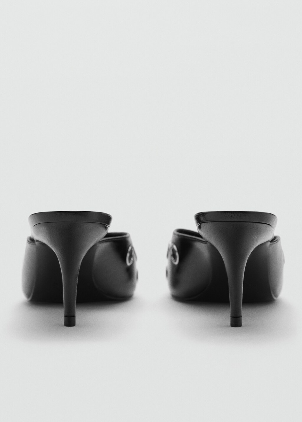 Slingback shoes with metallic detail - Black