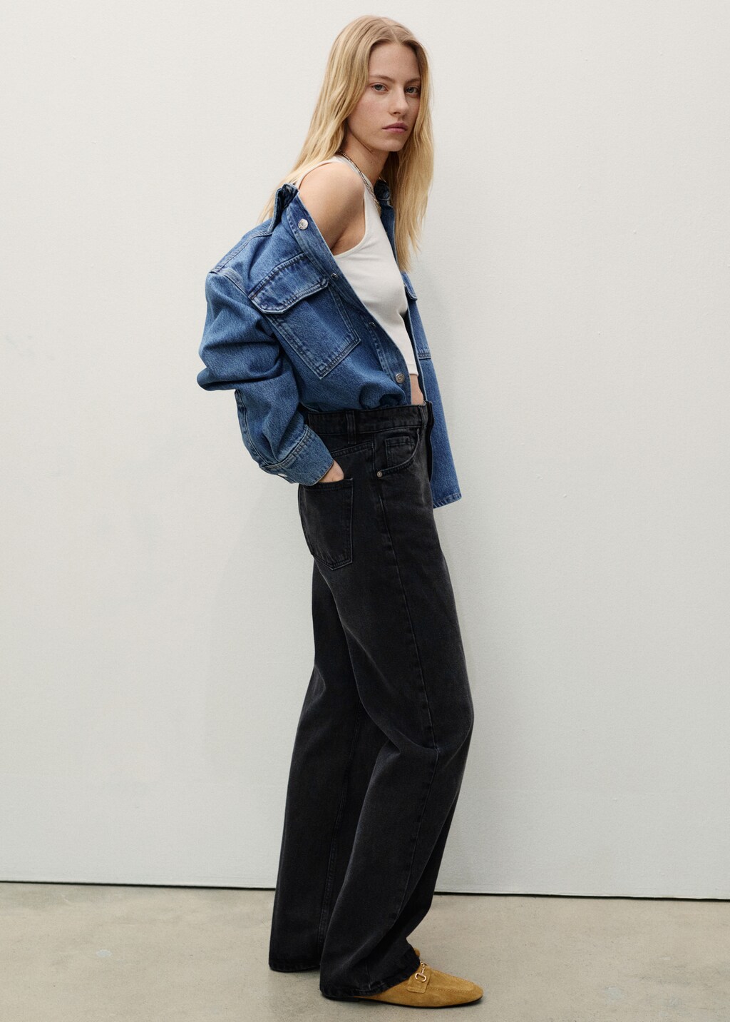 Miami medium-rise straight-fit jeans - Medium Blue