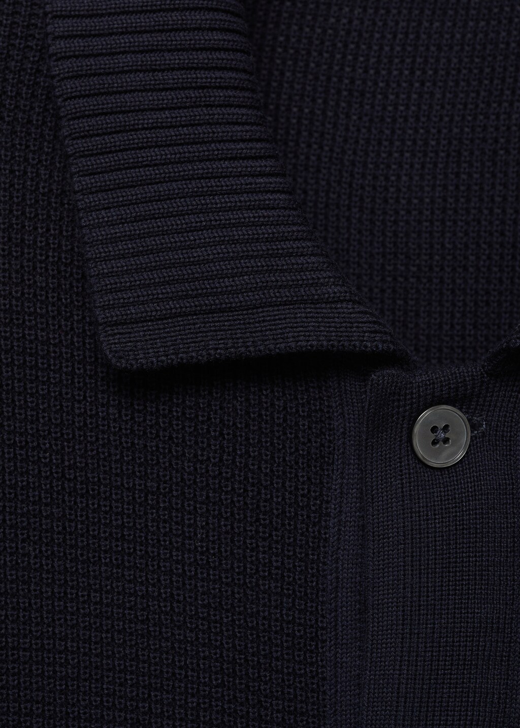 100% cotton knitted polo structure - Dark Navy