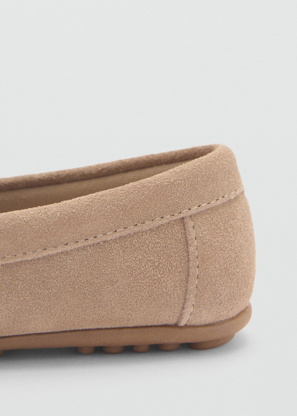 Suede leather loafers - Sand