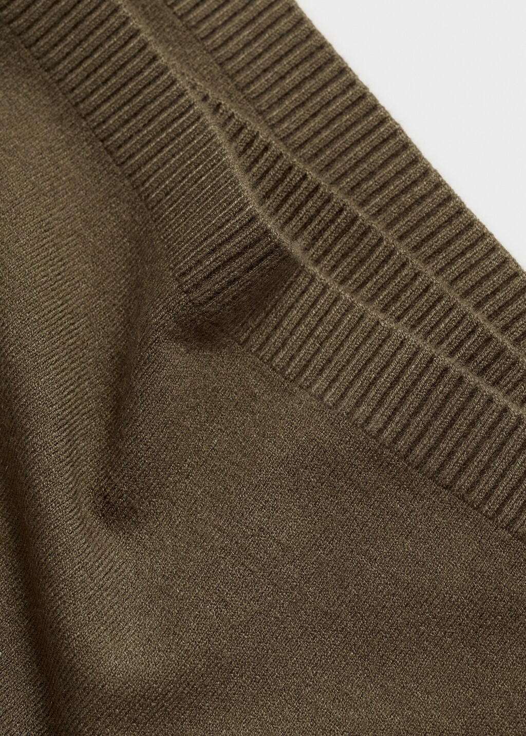 Fine-knit wideleg trousers - Ecru