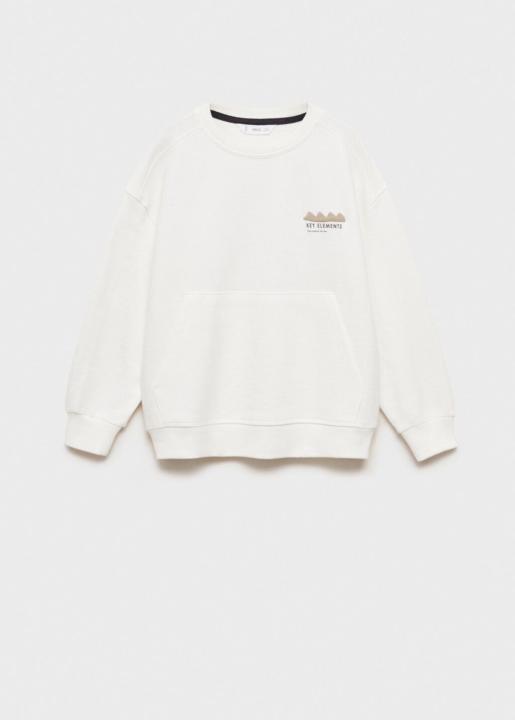Printed embossed sweatshirt - Off White
