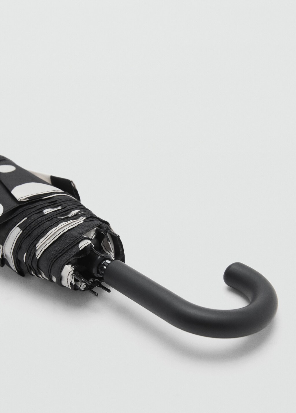 Polka-dot print umbrella - Black