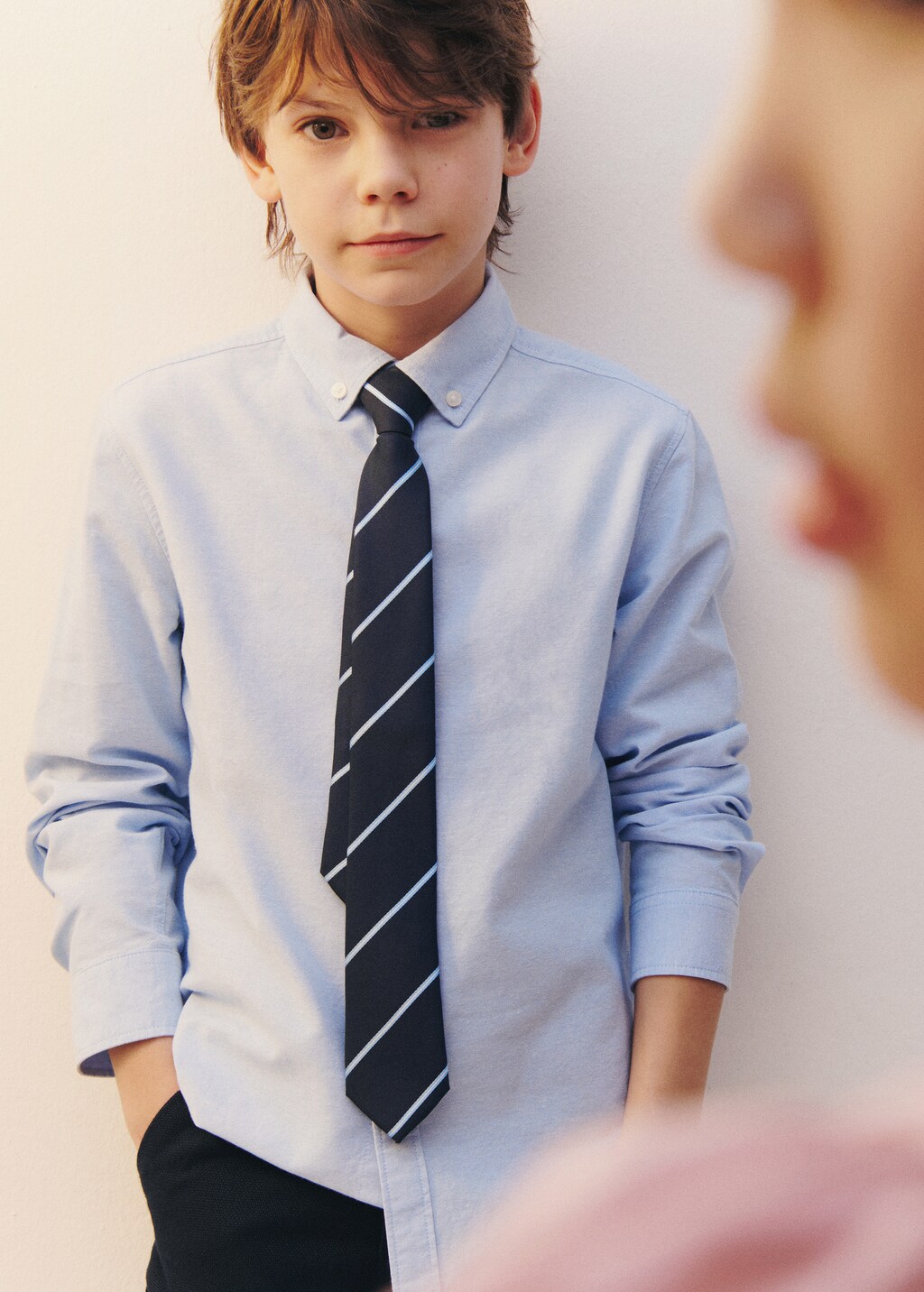 100% cotton Oxford shirt - White