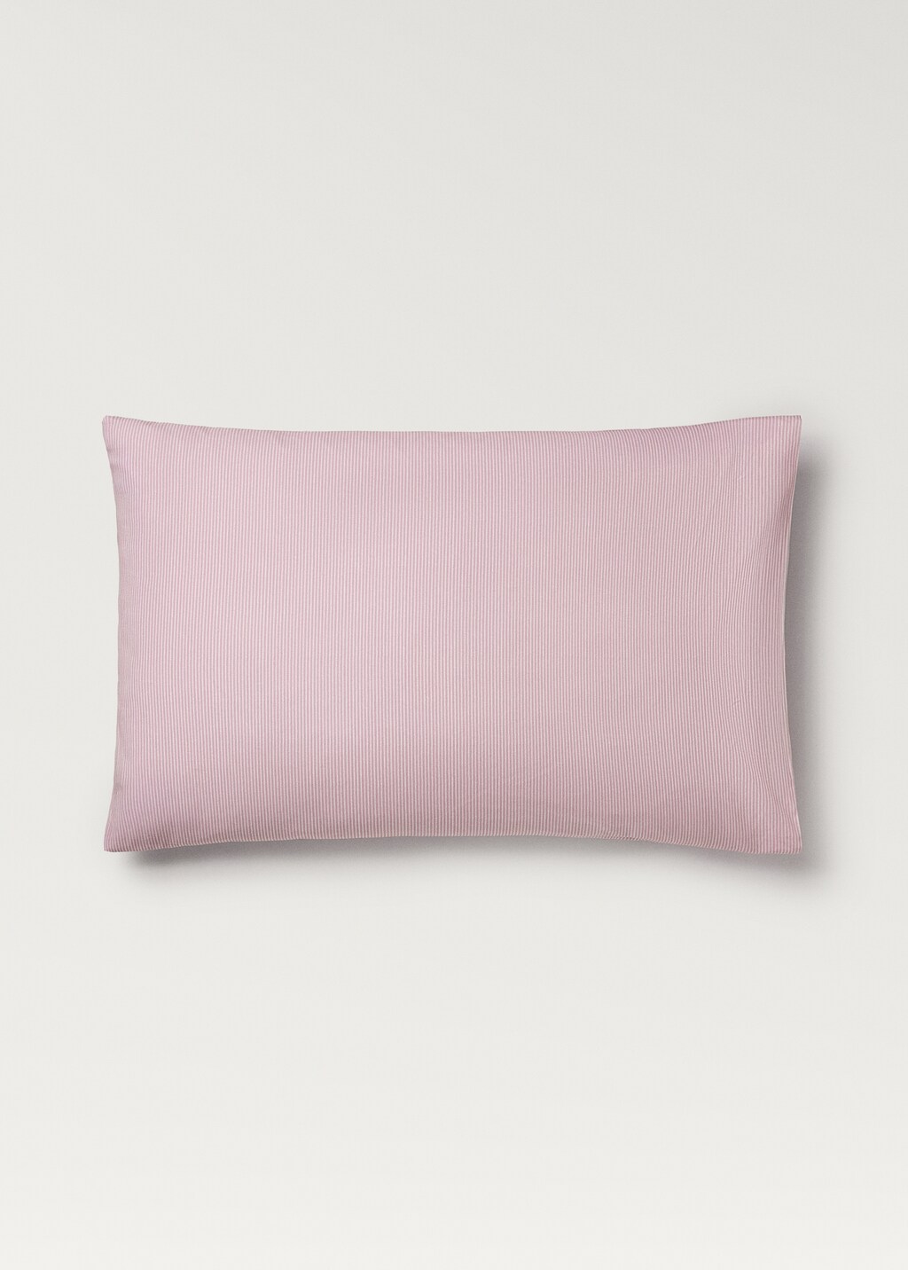 Cotton percale striped children's pillowcase, 50x75 cm - Aqua Green