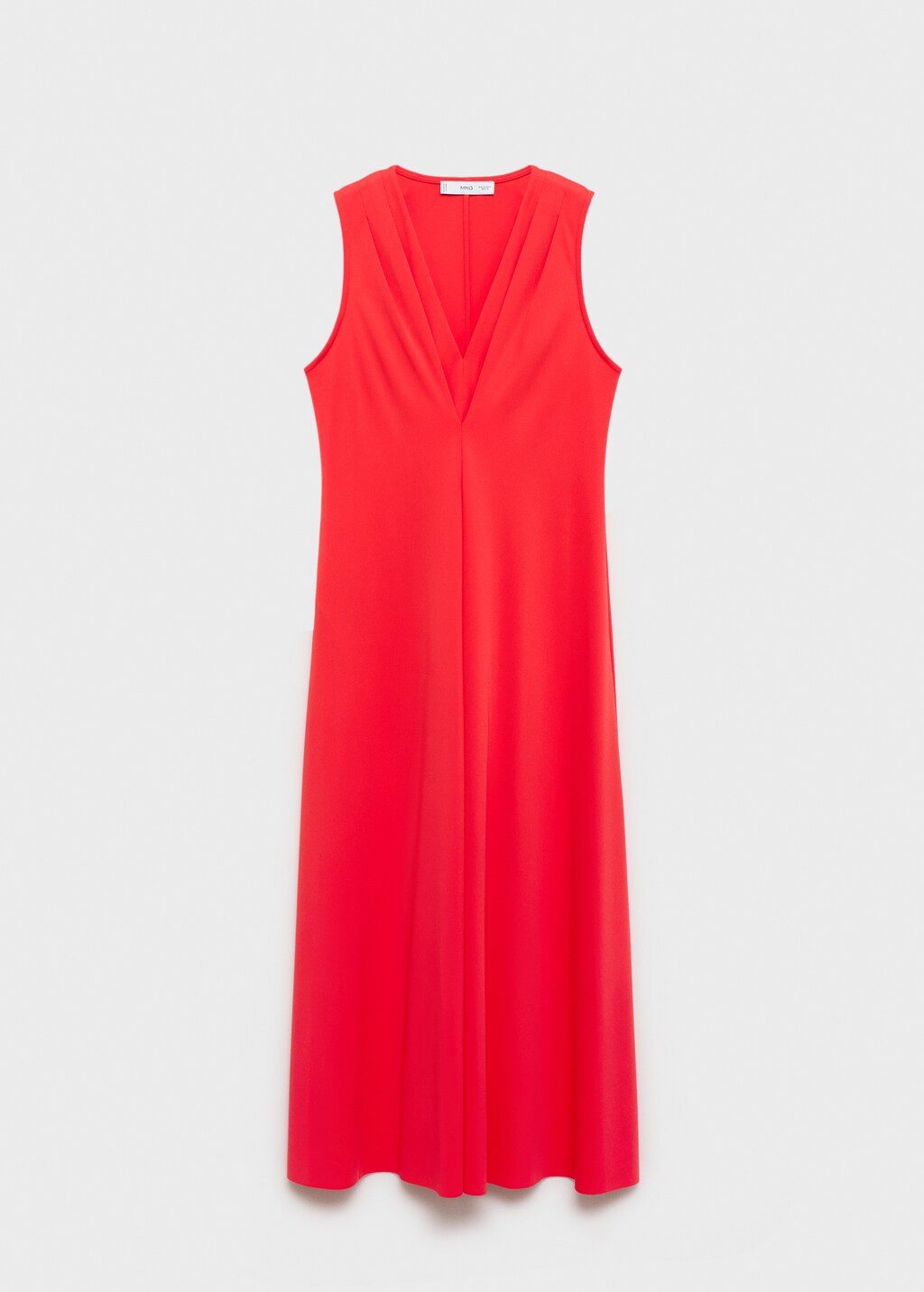 V-neck knitted dress - Black