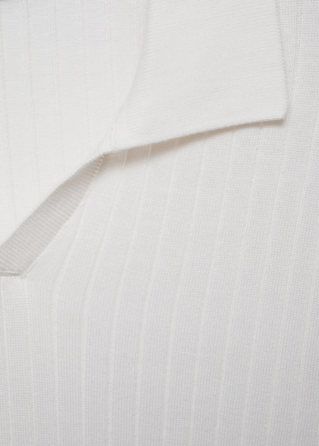 Fine rib-knit polo sweater - Mink Grey