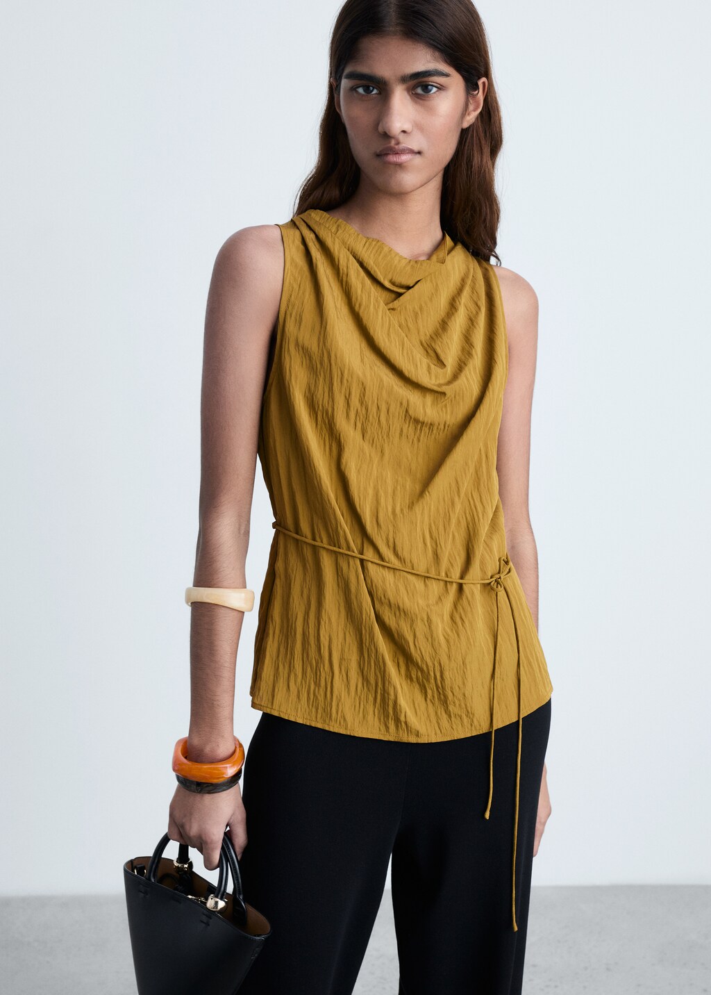Textured bow top - Sand