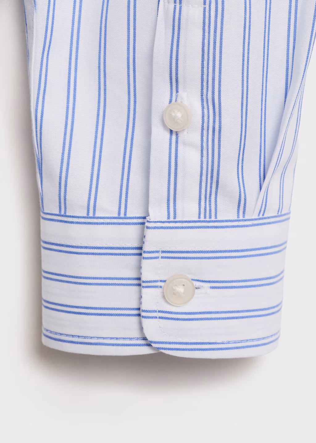 Striped cotton shirt - White