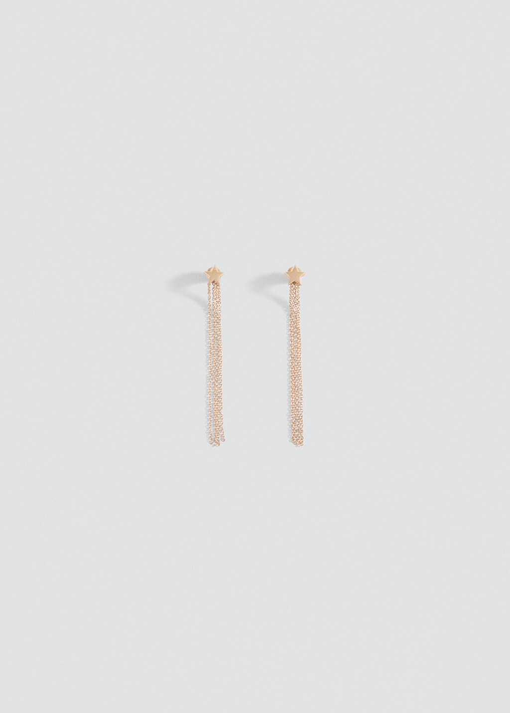 Long waterfall earrings - Gold