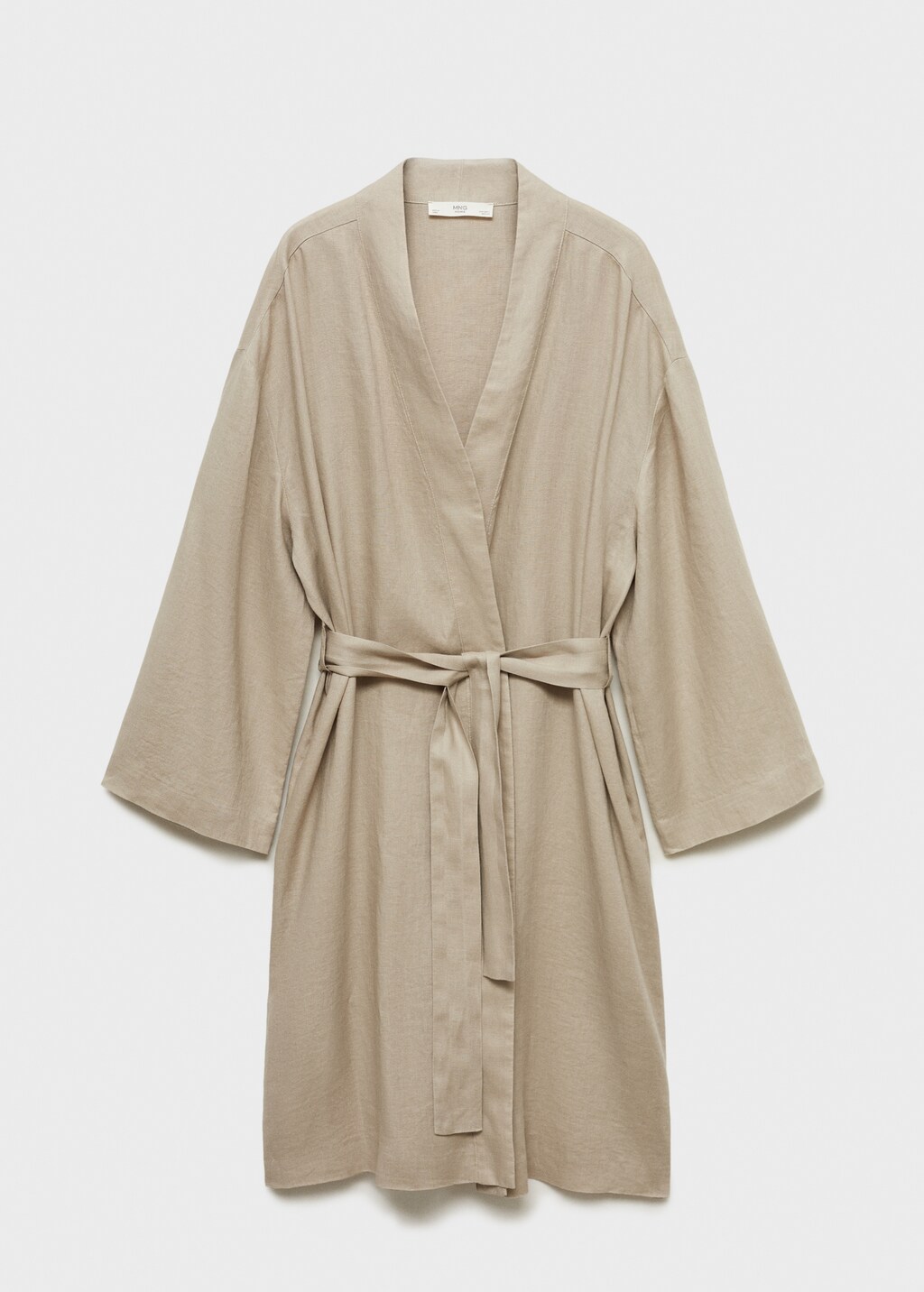 Linen home robe - Sand