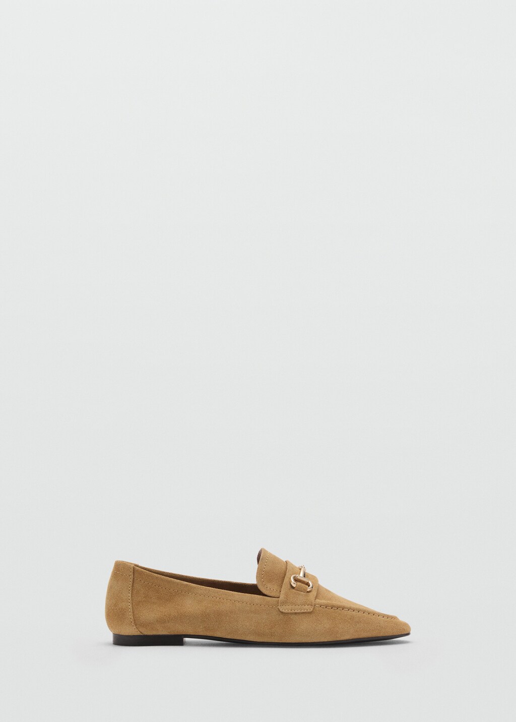 Buckle leather moccasins - Beige
