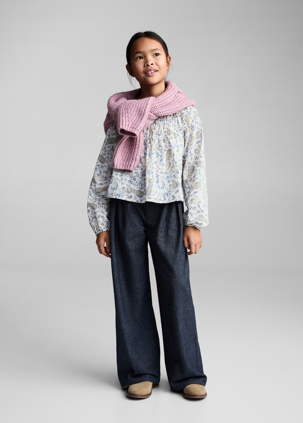 Paisley print blouse - White