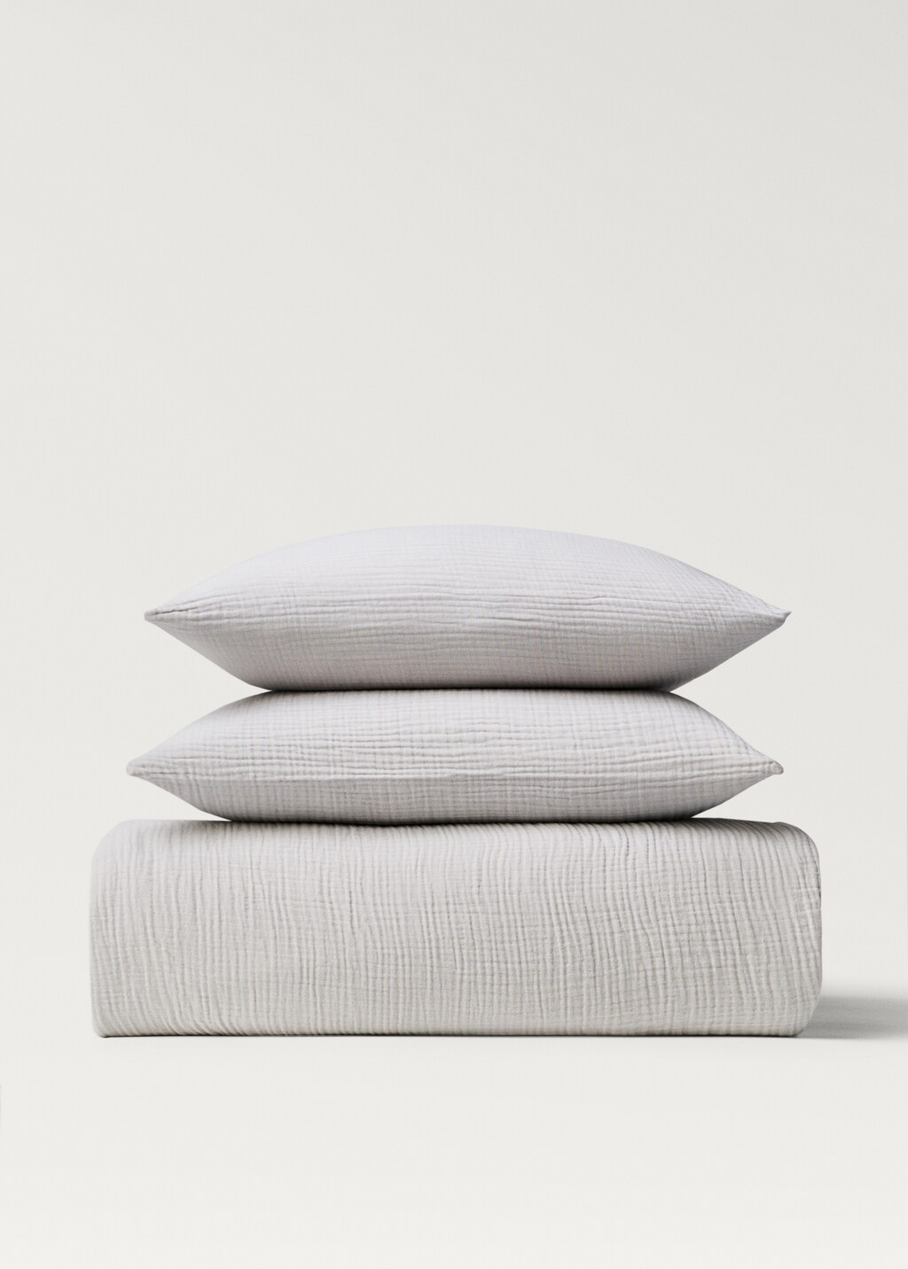 Cotton gauze duvet cover 150cm - Light/Pastel Grey