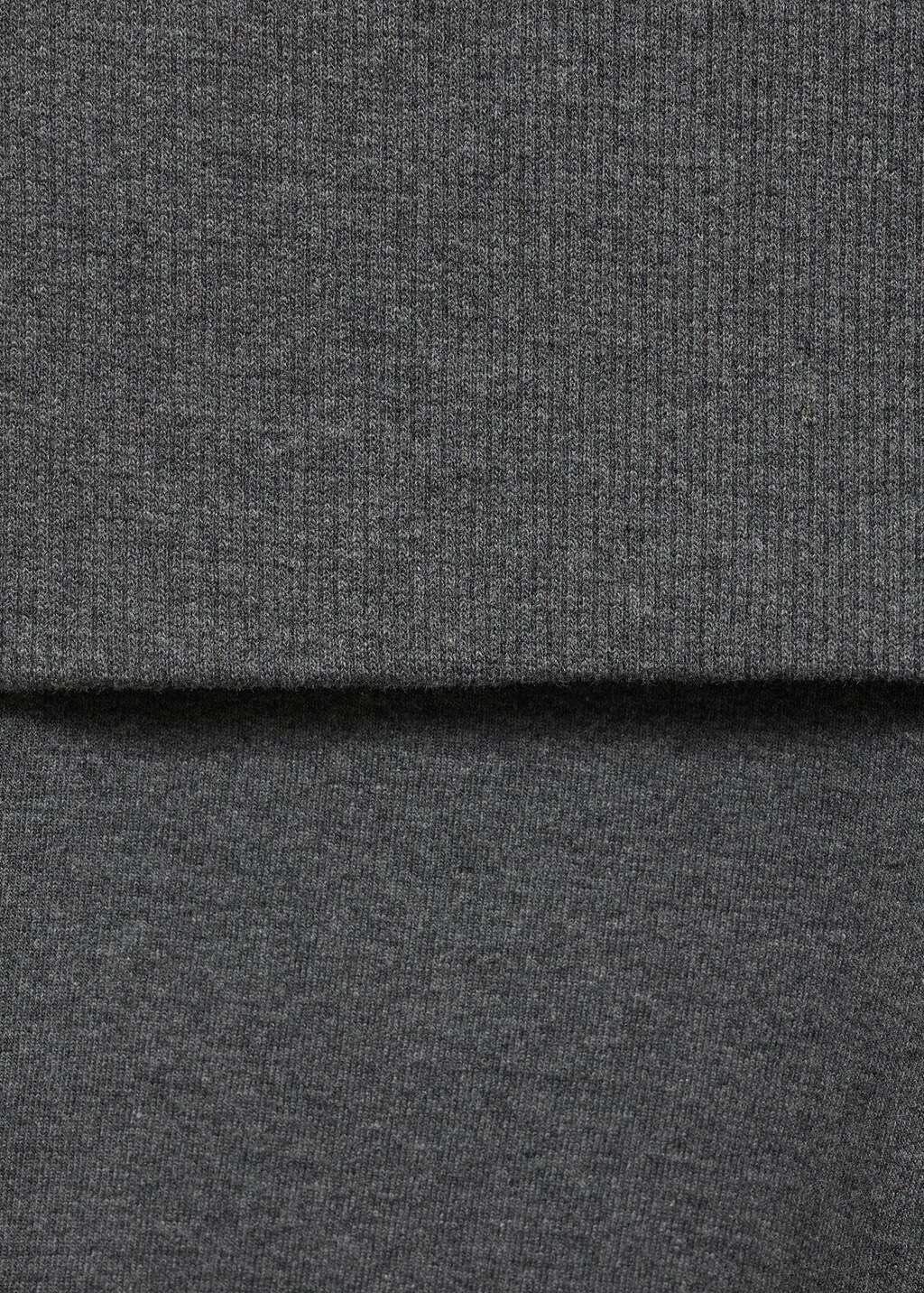 Flared trousers with turn-up waist - Grey