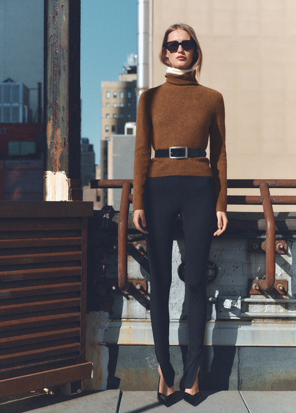 Turtle neck sweater - Khaki