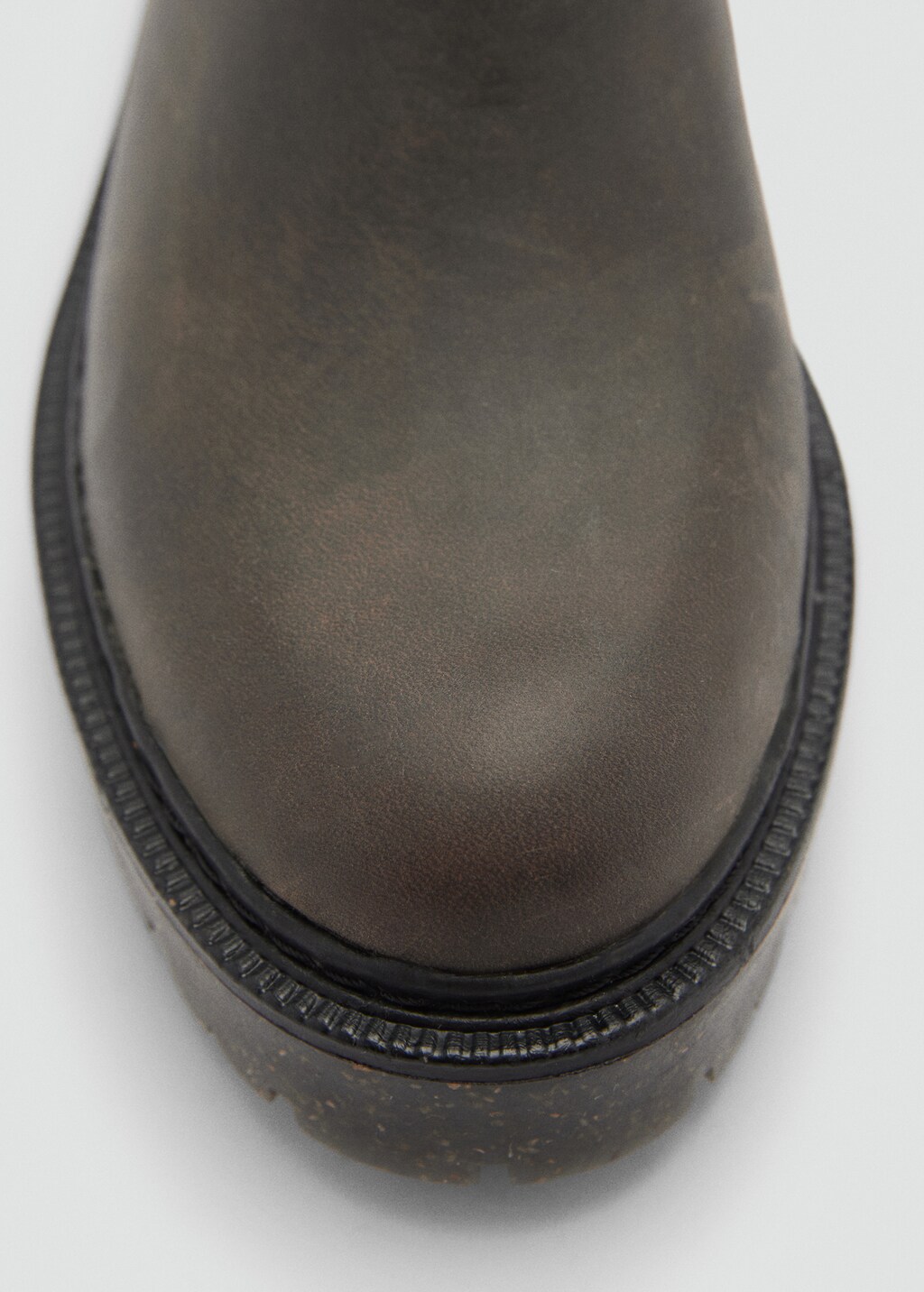 Leather chelsea boots - Grey