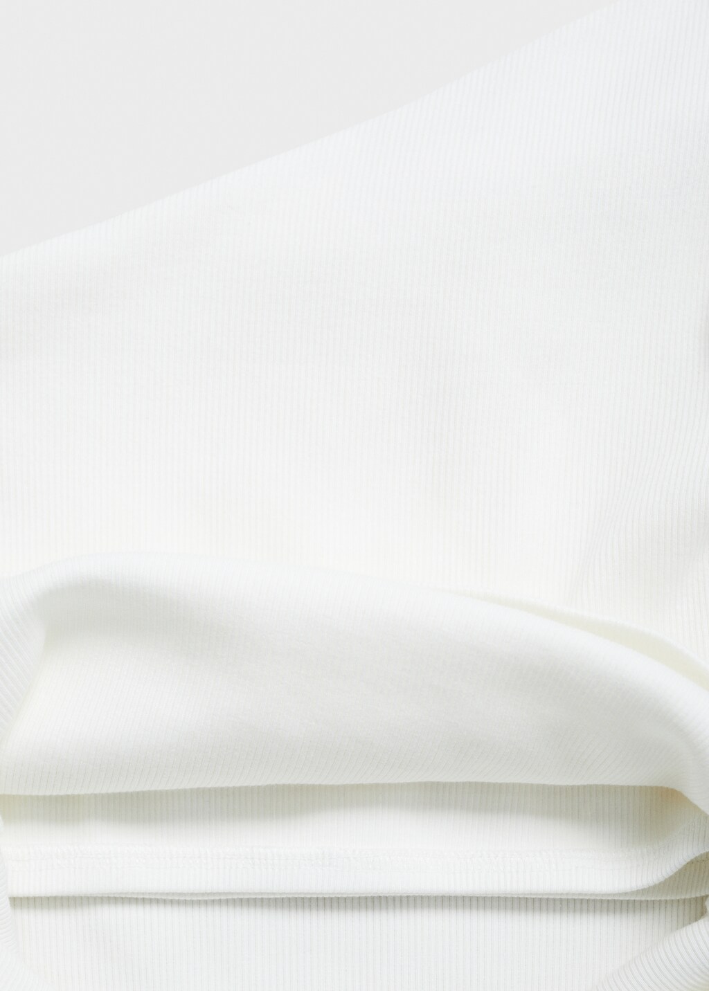 Asymmetrical cotton top - Green