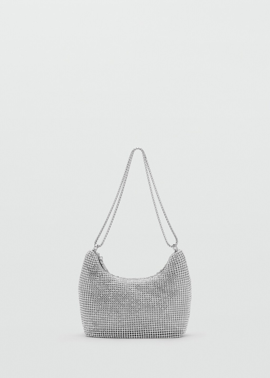 Double-handle crystal bag - Gold