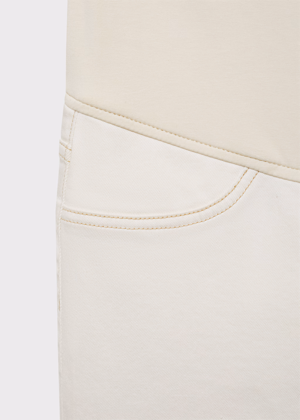 Maternity flared cropped jeans - Medium Blue