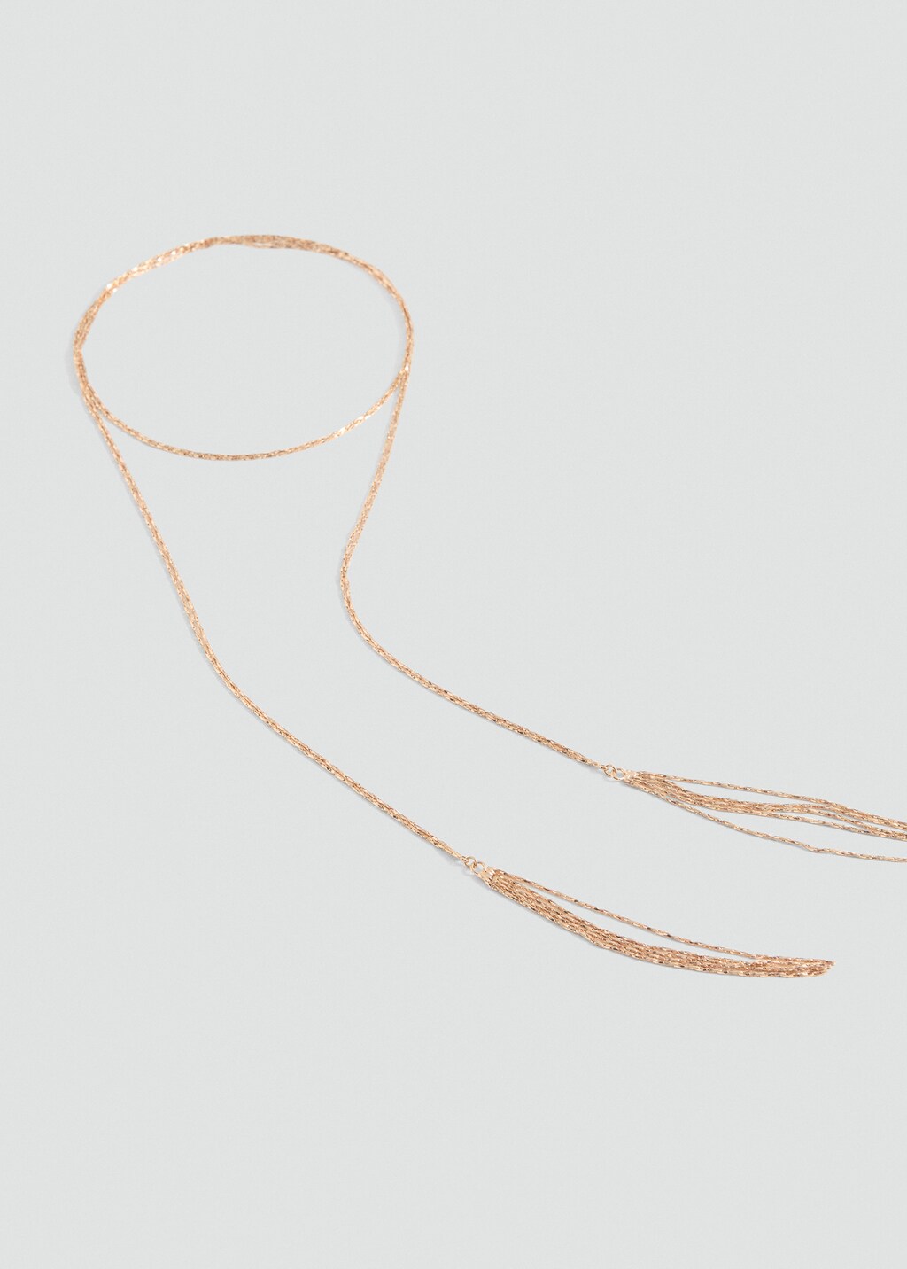 Slim waterfall necklace - Gold