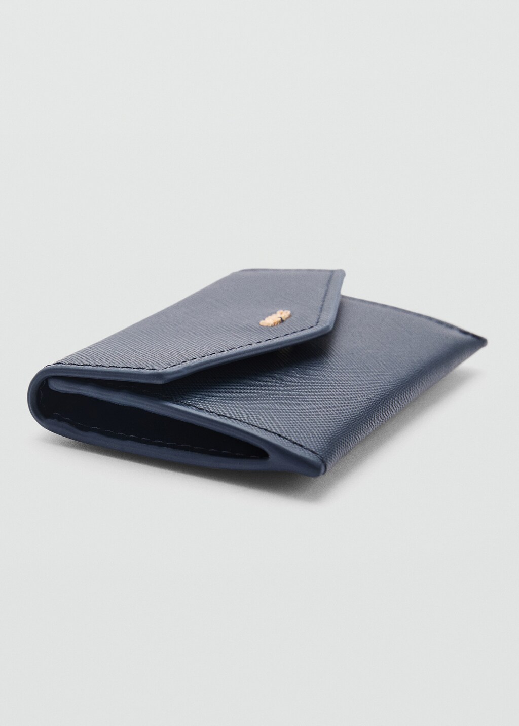 Saffiano-effect cardholder - Black